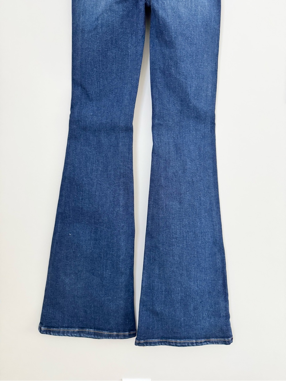 Free People Dark Blue High-Waist Flare Jeans - Picture 11 of 15
